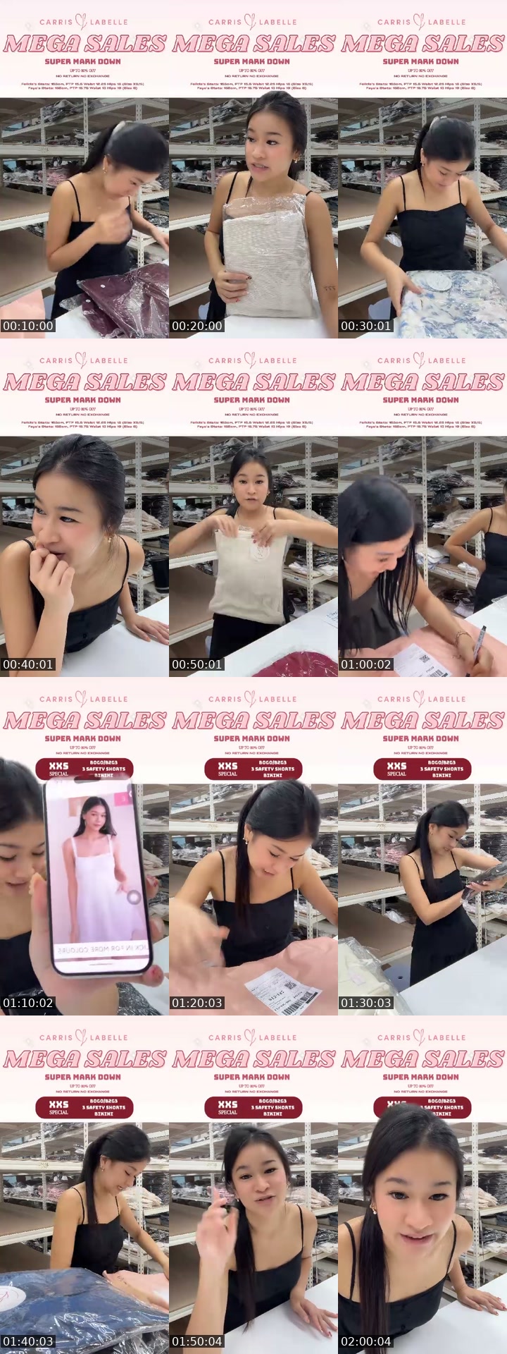 TikTok live: VALUE BAG SHOWDOWN 🛍️🩷 by @carrislabelle