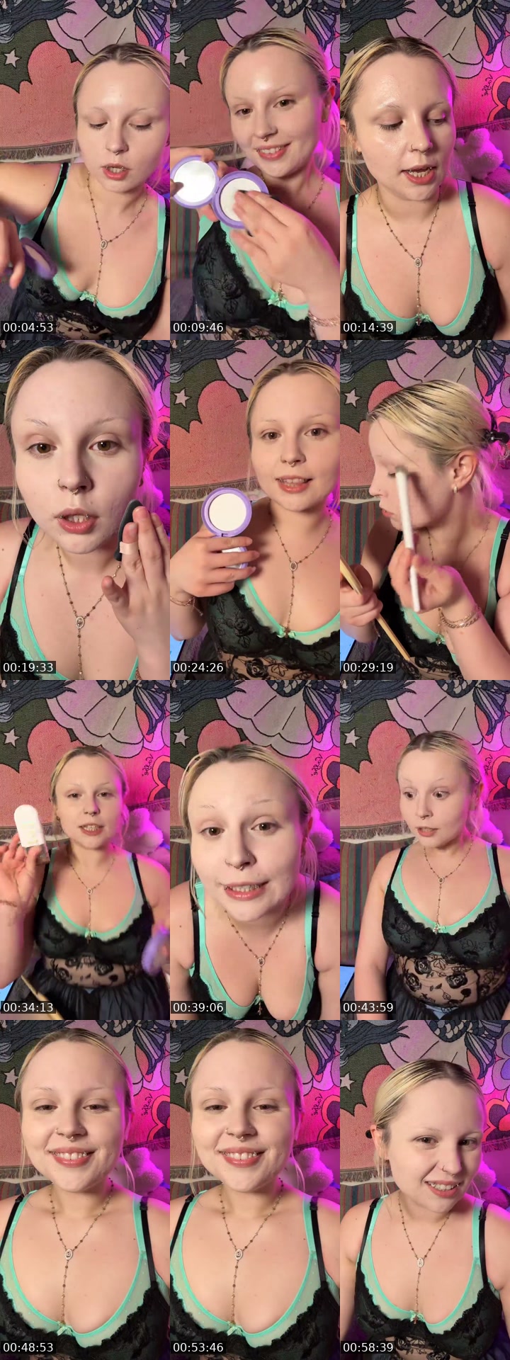 TikTok live: grwm+testing products 🪩💗🎠💋🫧🐇 by @luckylucylu777