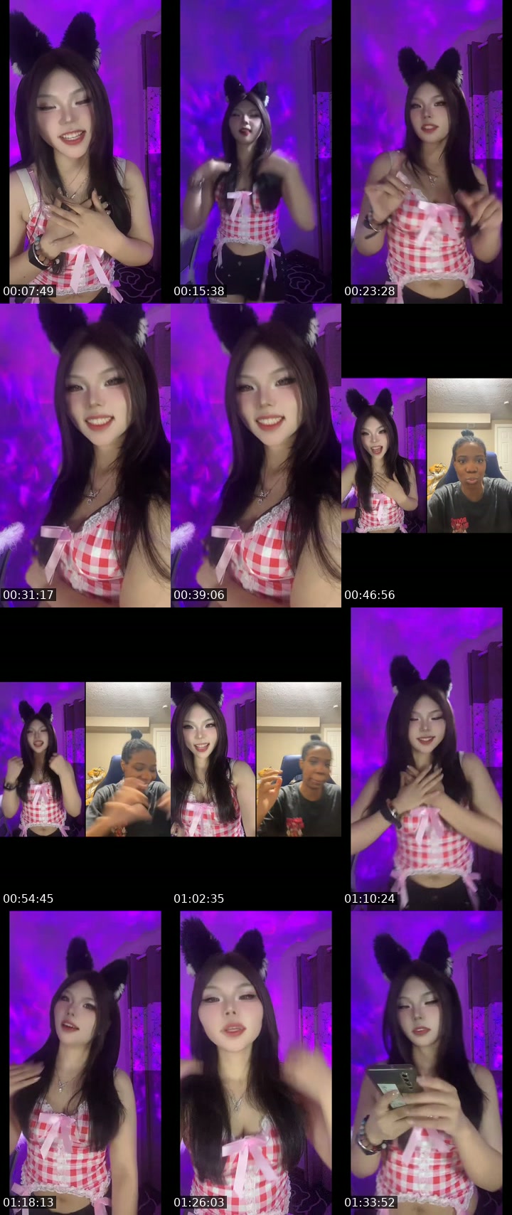 TikTok live: A pink 🦊 by @clara787878