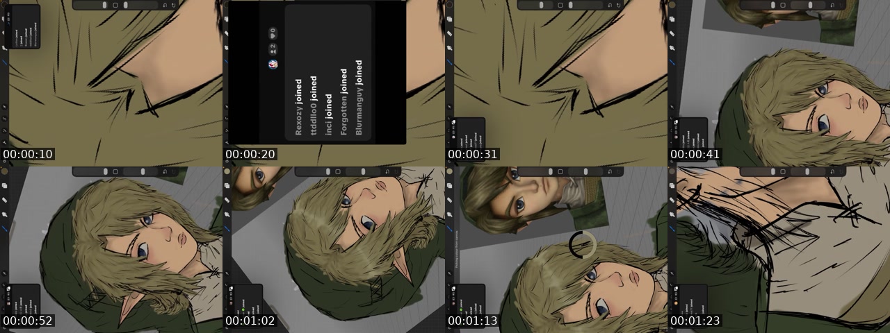 TikTok live: Drawing by @x0_twilight.princess_x0