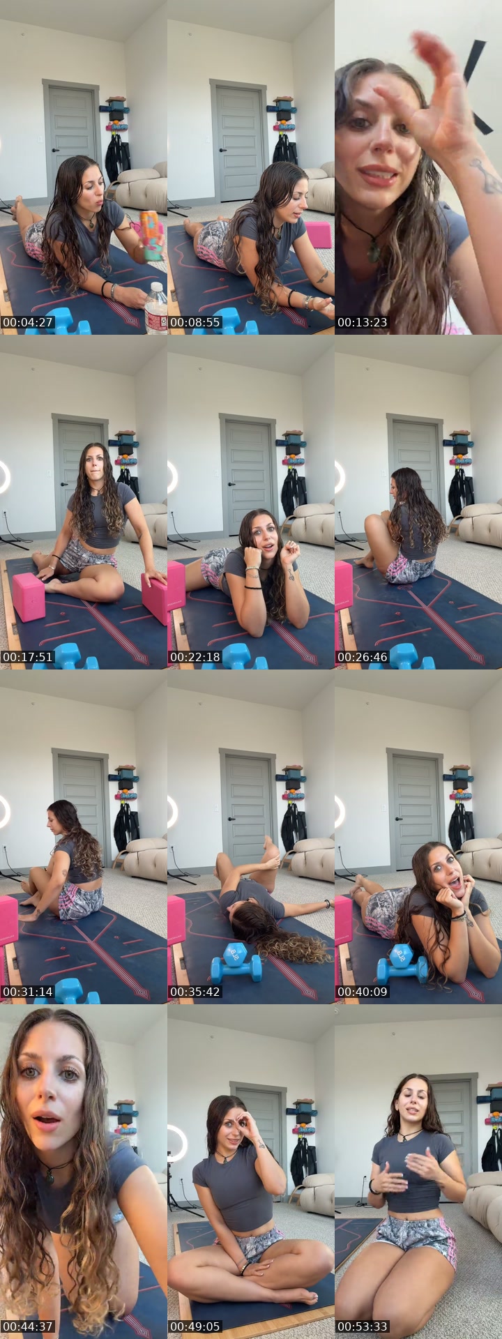 TikTok live: Yoga time💕🧘🏼‍♀️ by @maggieblayre
