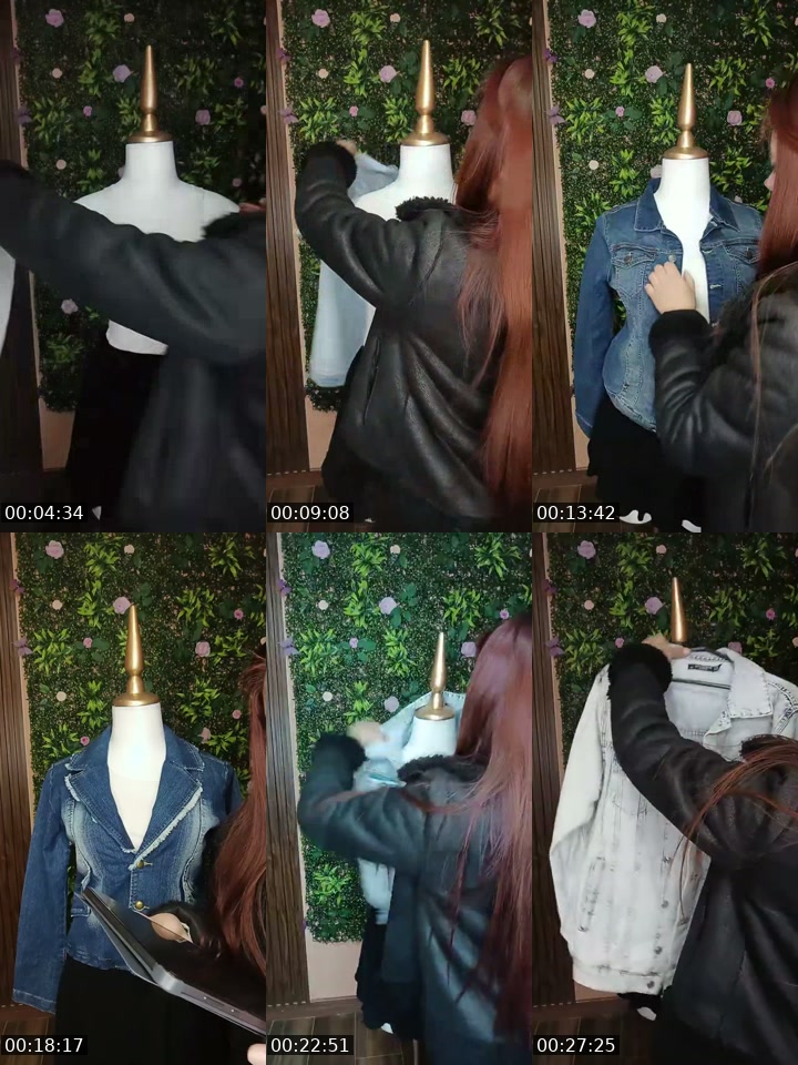 TikTok live: chaquetas jeans🩵🩷 by @nicolep_77