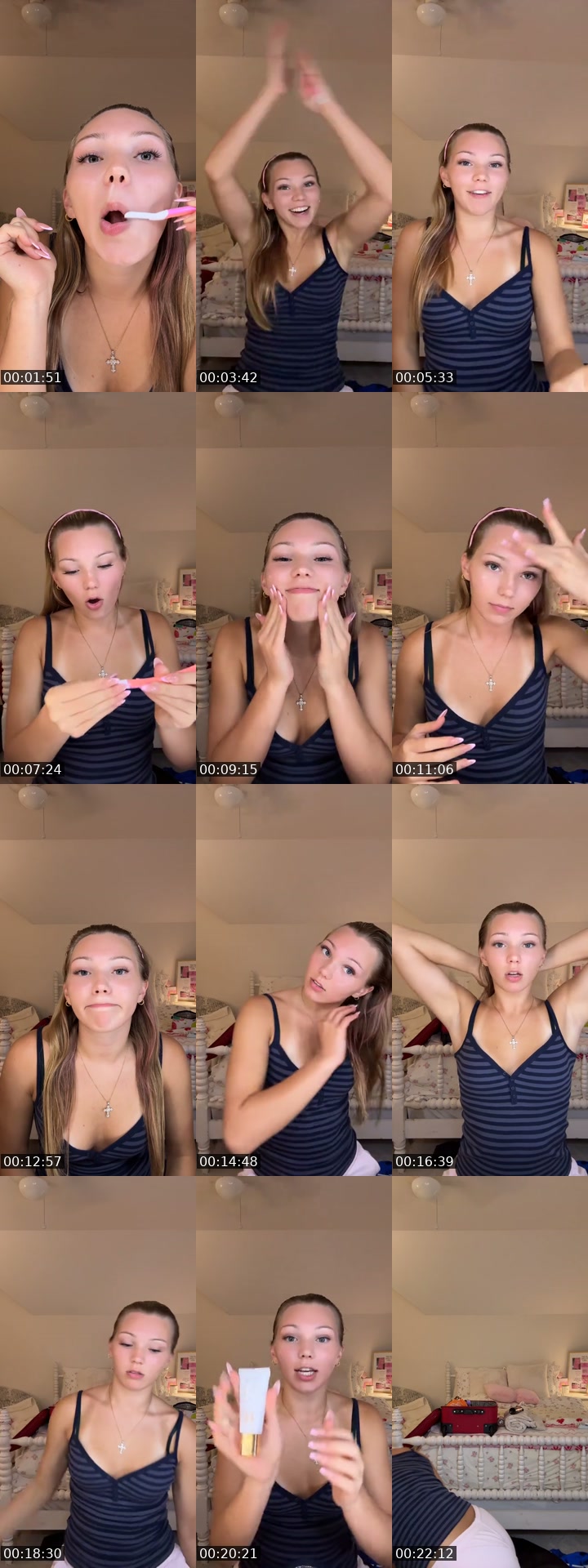 TikTok live: grwm for bed?? by @mysterious_secretgirl