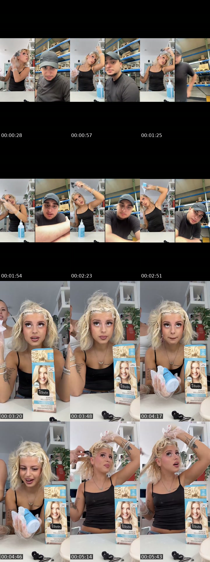 TikTok live: Haare blondieren (glatze) by @elochristoo