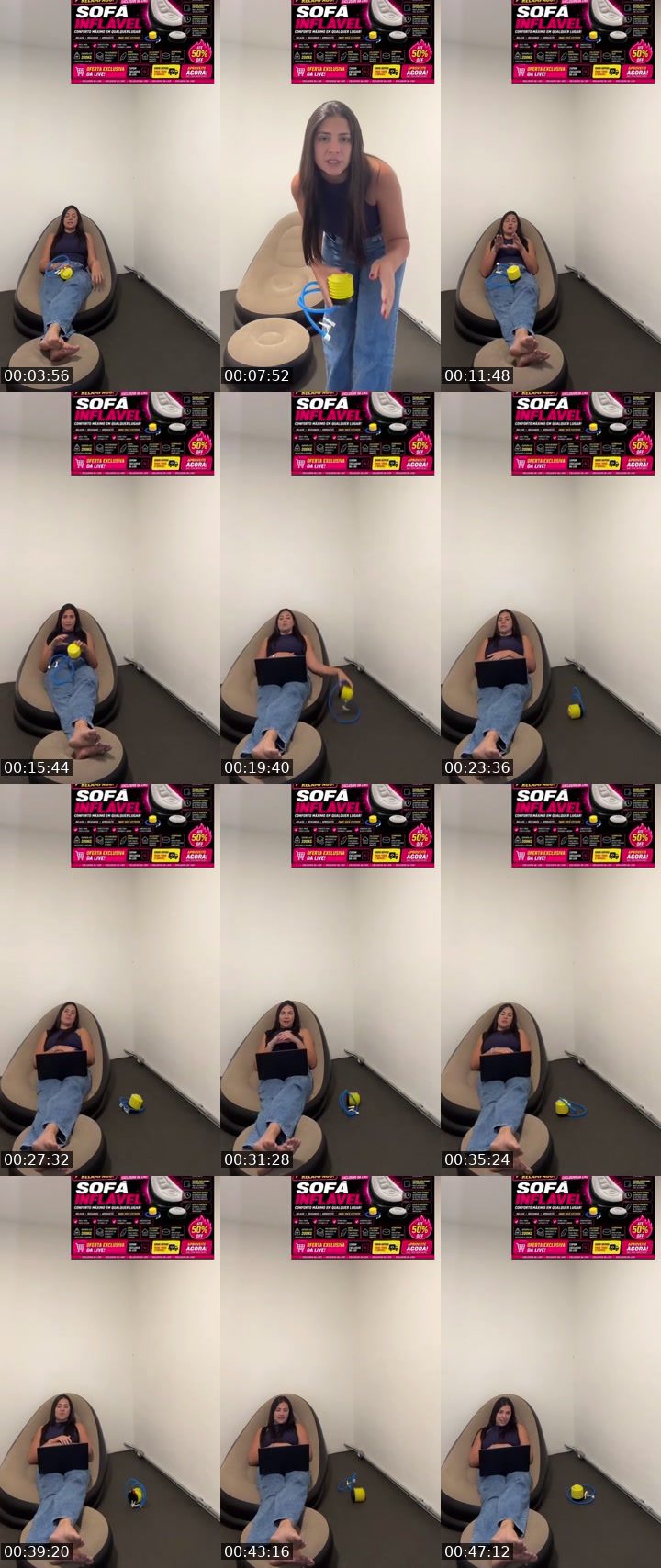 TikTok live: Sofá inflável by @angelicarecomenda01