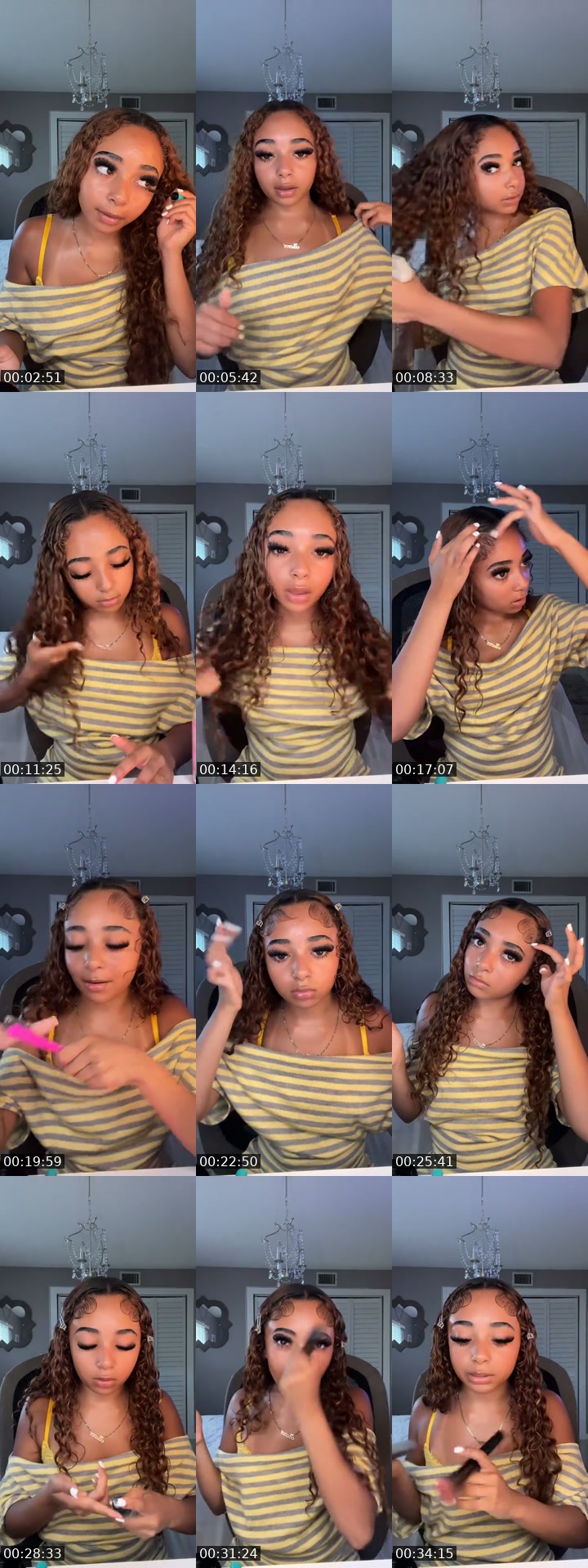 TikTok live: grwm by @teepriv4