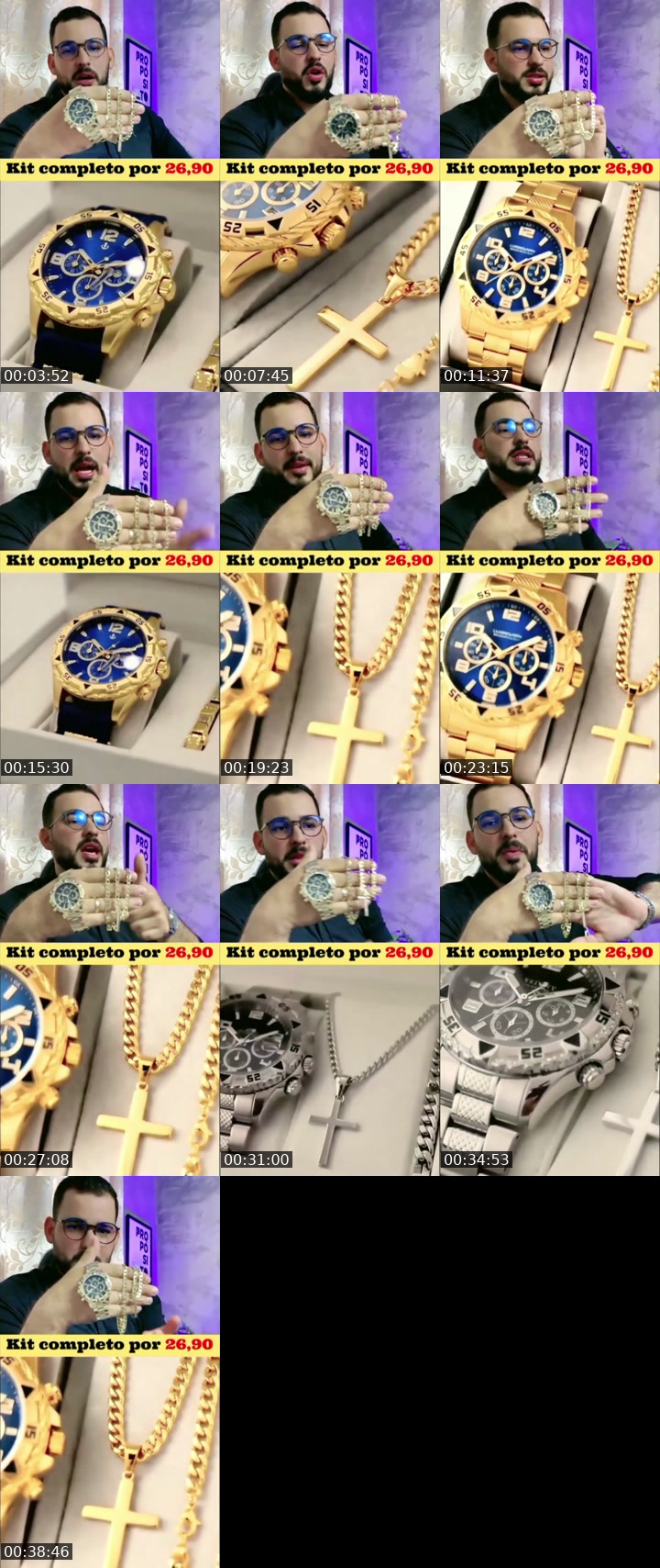 Brazil TikTok live: Kit Relógio masculino 26,90 by @mendesmoitinho