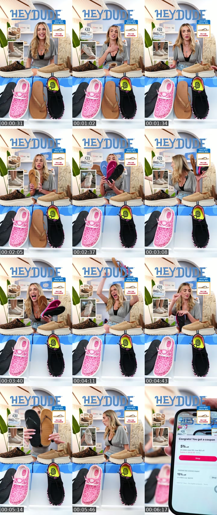 TikTok live: Summer Sale  LIVE by @heydudeshop_us