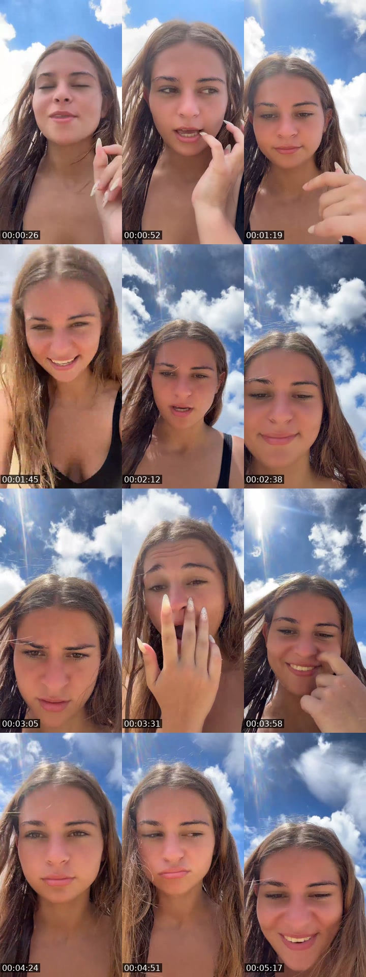 TikTok live: beach by @maisiesel
