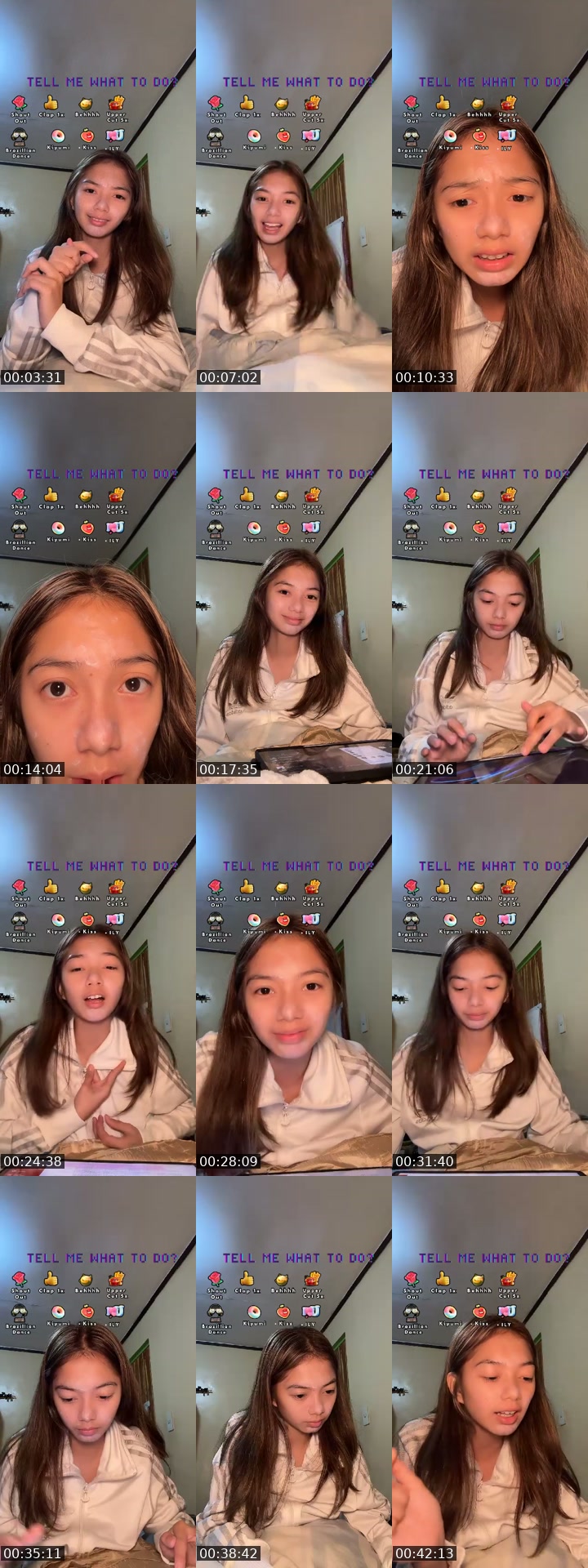 Past TikTok live: Tell me what to do? by @mallaris14