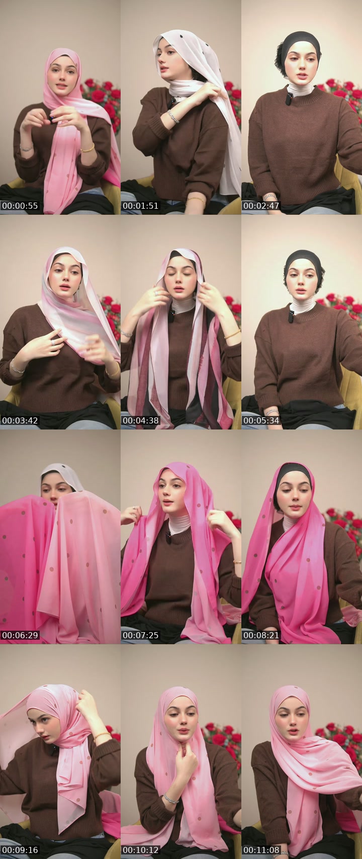 TikTok live: POKALDOT SHAWL by @sofhiasyaariha