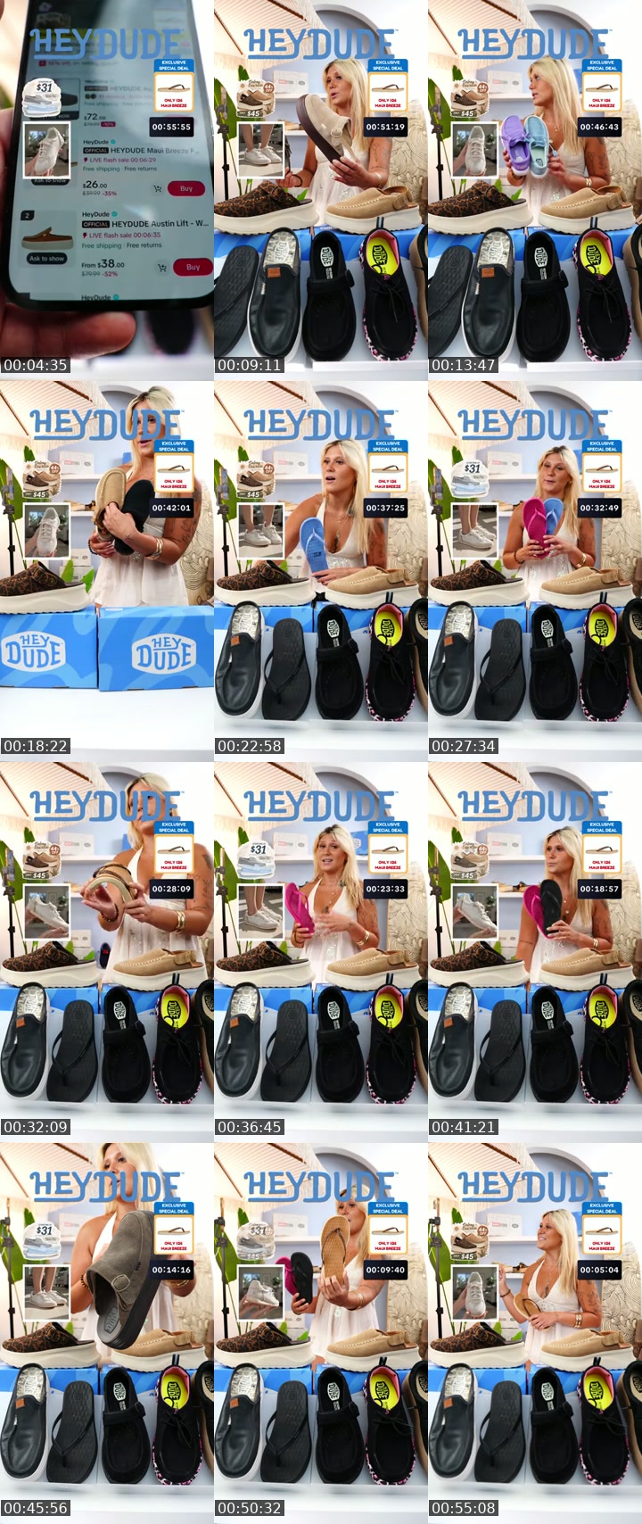 TikTok live: Summer Sale  LIVE by @heydudeshop_us
