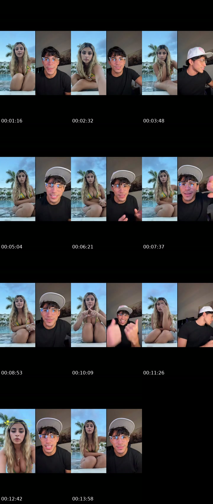 TikTok live: pool come chill :) by @prettyblissxo