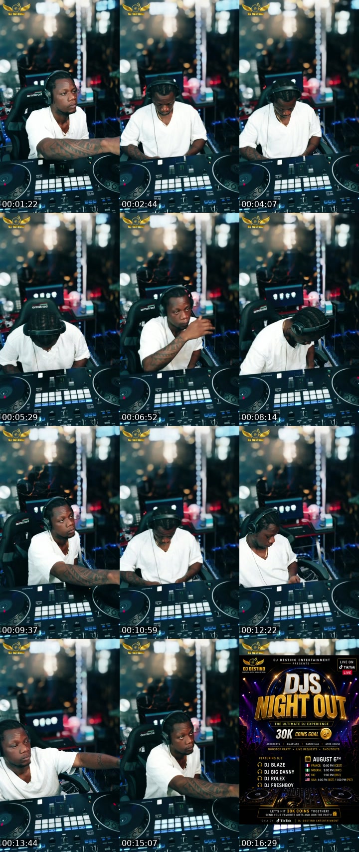 TikTok live: VIBES by @djdestino