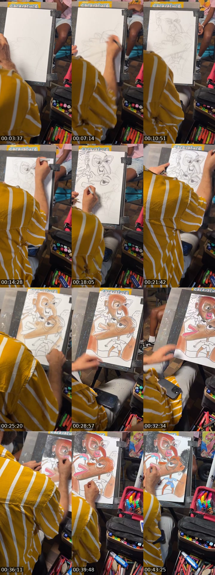 TikTok live: Leon is drawing crazy Waikiki hi by @caravature