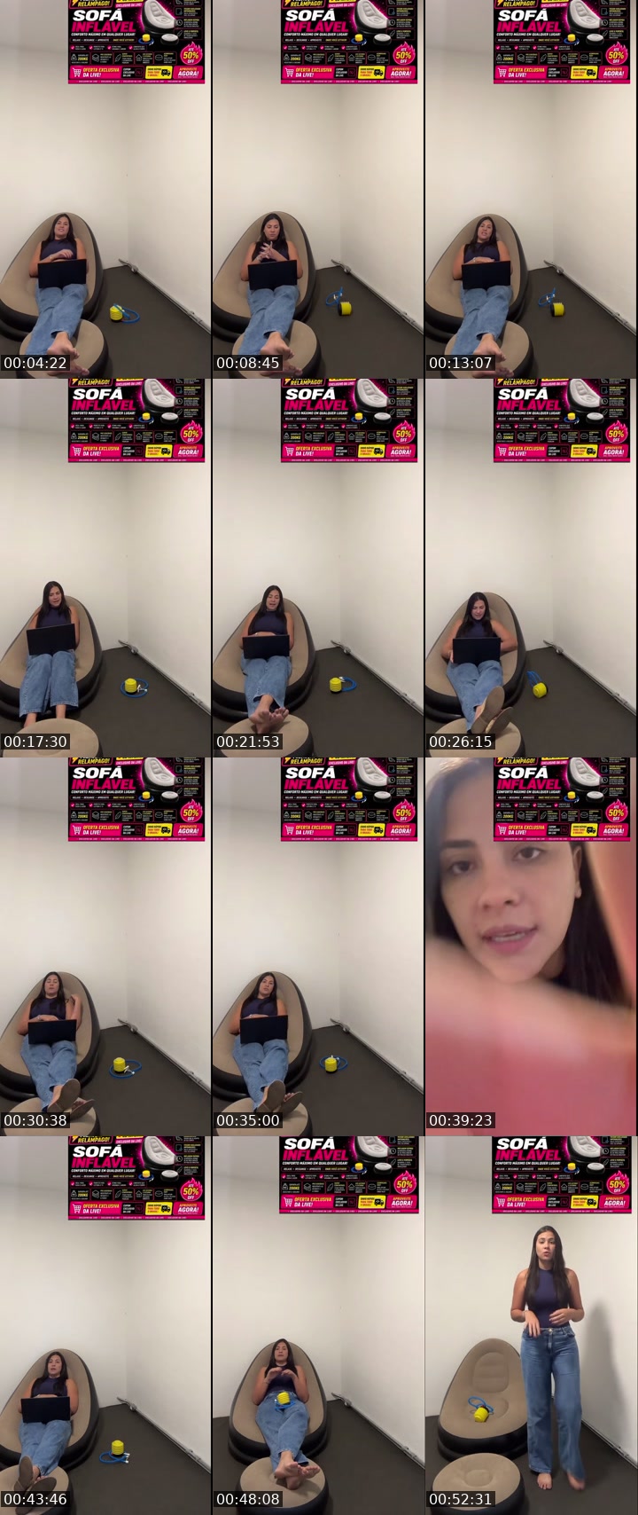 TikTok live: Sofá inflável by @angelicarecomenda01
