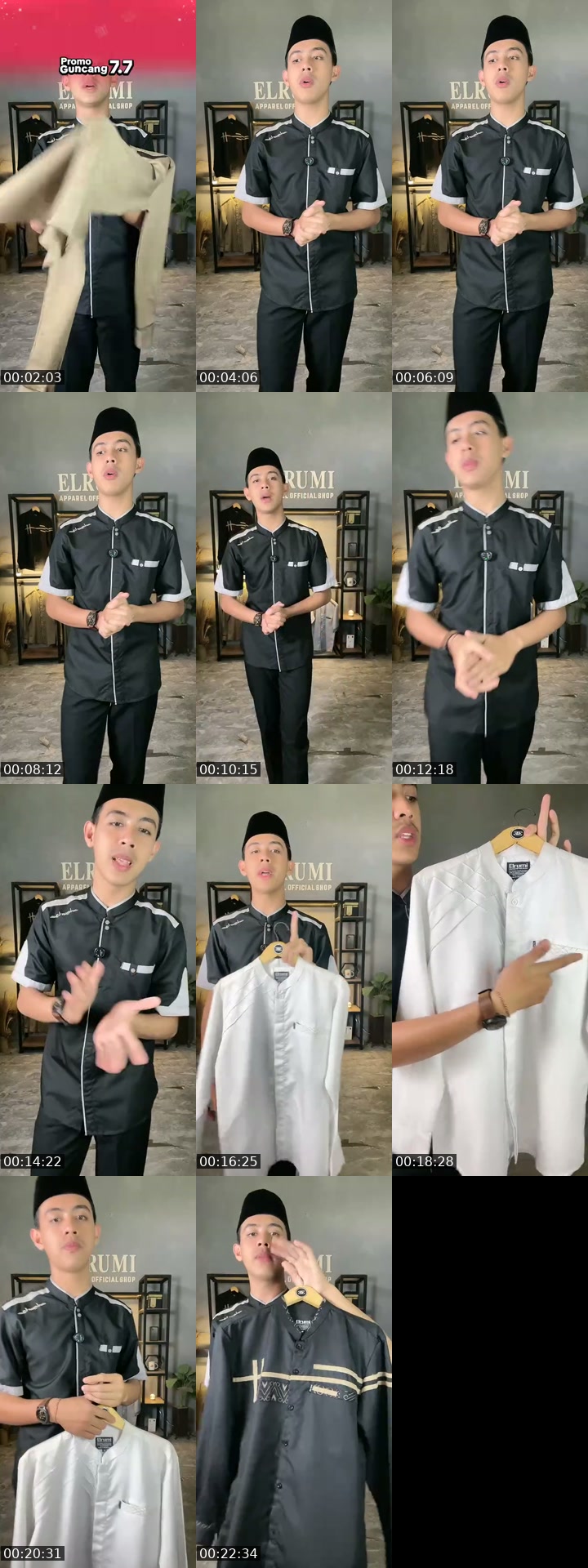 TikTok live: Promo baju koko pria by @elrumi_apparel_official