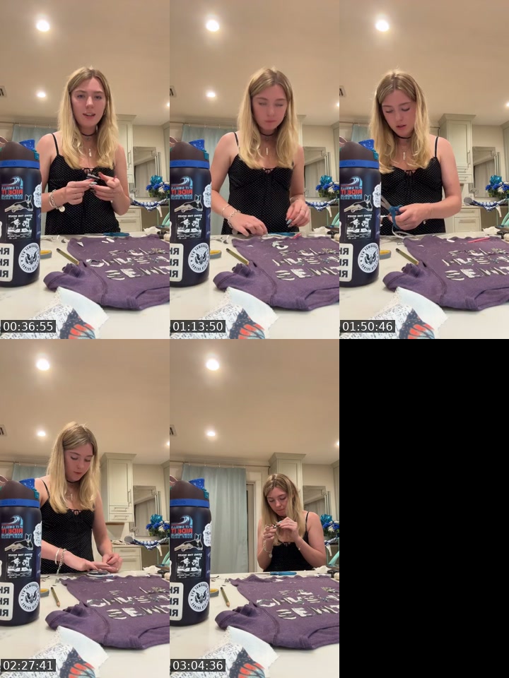 TikTok live: shirt making by @angeloverdone