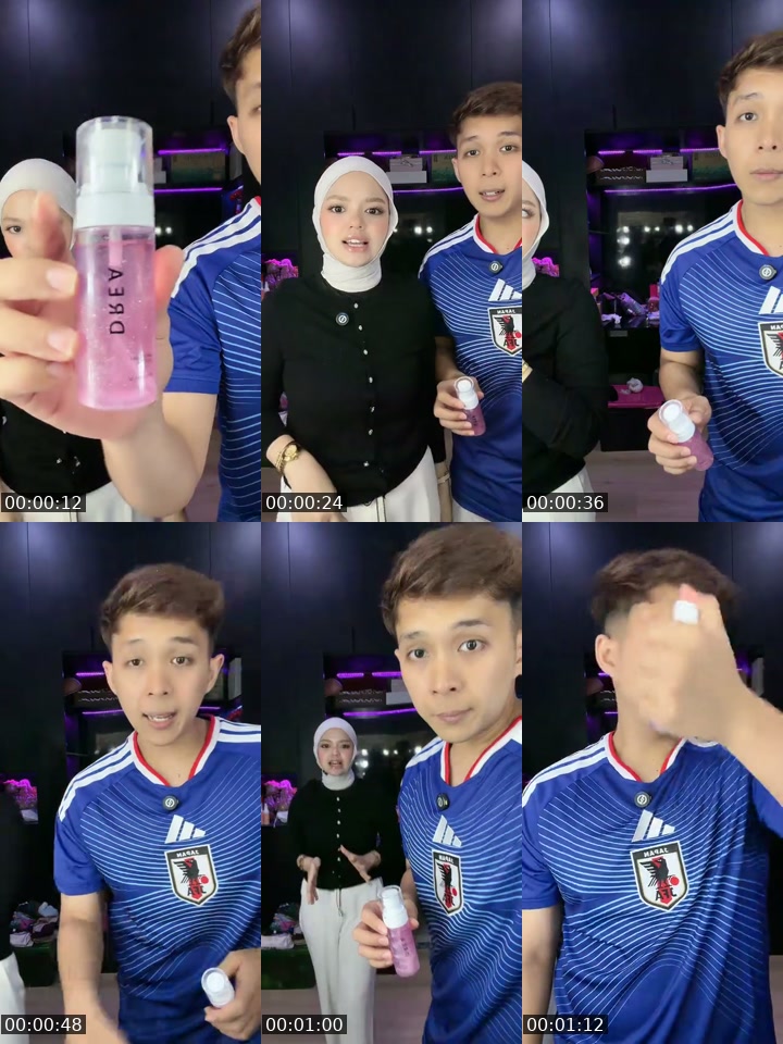 TikTok live: Glitter Face Mist by @adrianaaffendi