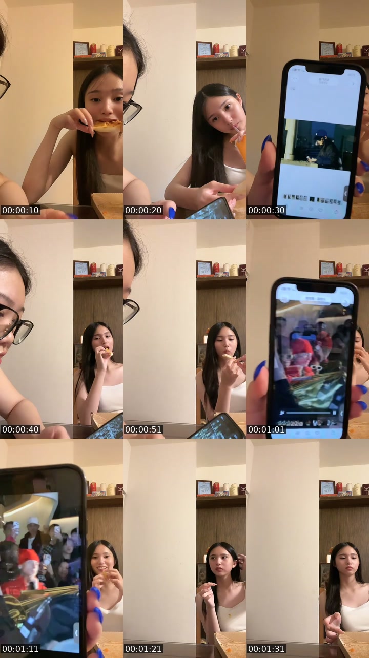 TikTok live: 跟兩位奶貓一起等外送 by @zonetaaa