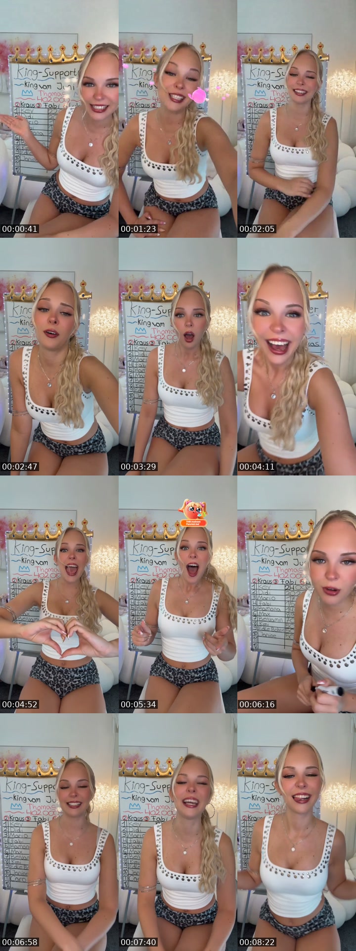 TikTok live: Start vom Kingsupporter Board 🤩 by @lucia.oceanne