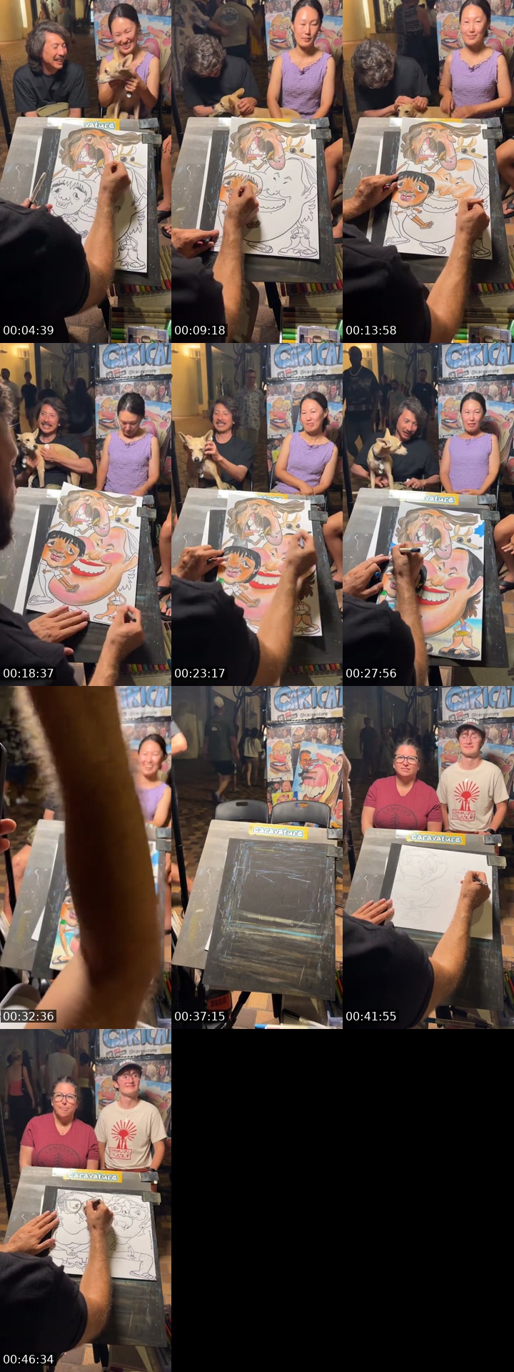 TikTok live: Leon draws crazy in Waikiki HI by @caravature