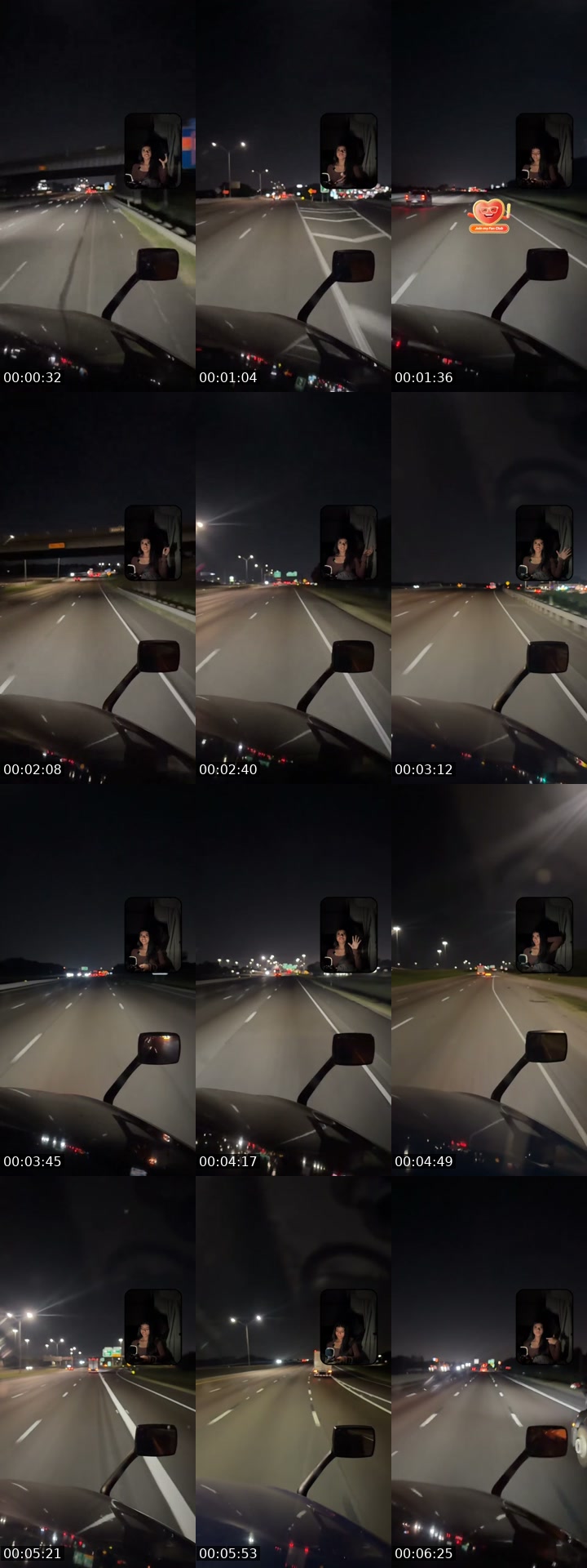 TikTok live: Passenger POV🚛🩷 by @yin6863