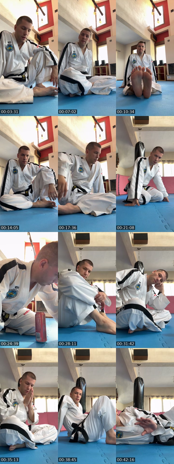 TikTok live: Only stretching today by @taekwondo_ninjako