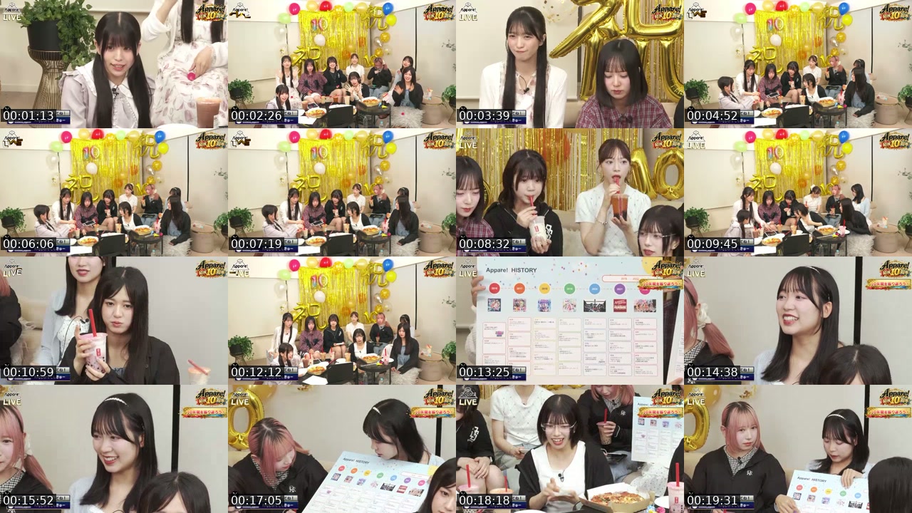 TikTok live: 【生配信】Appare! 結成10周年記念生配信 by @official_appare