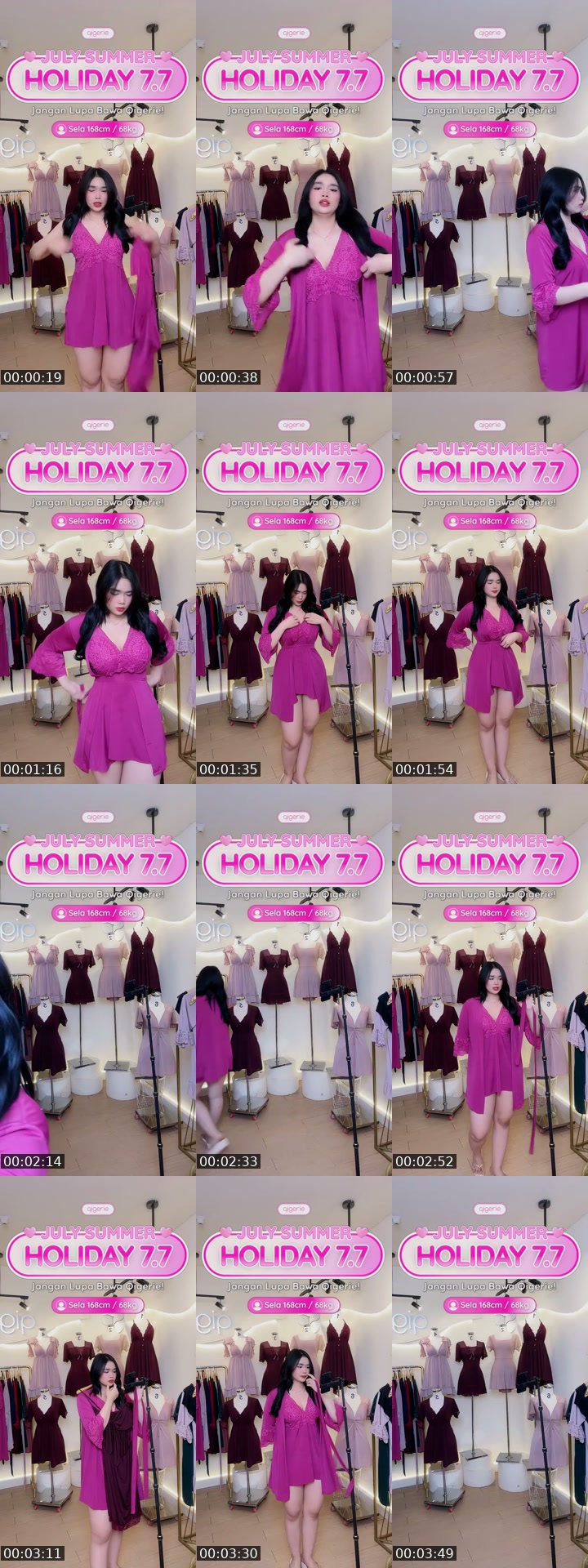 TikTok live: GUNCANG HARGA SLEEPWEAR🔥‼️ by @qigerie
