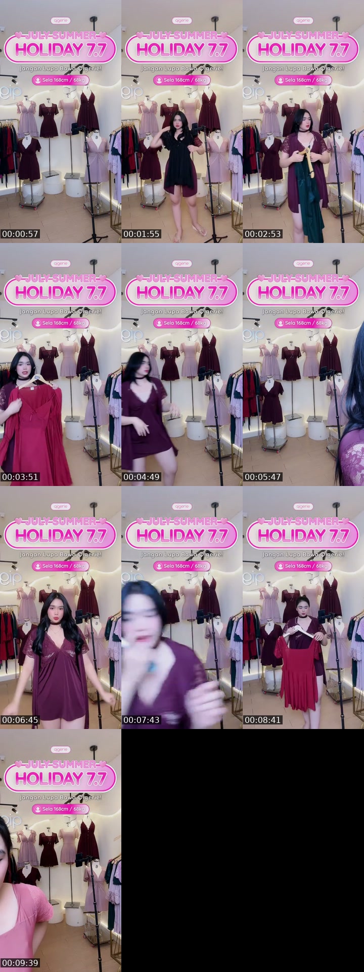 TikTok live: GUNCANG HARGA SLEEPWEAR🔥‼️ by @qigerie
