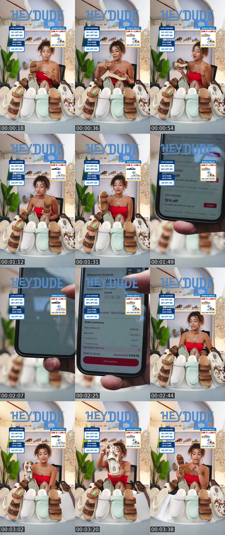 TikTok live: July Heydude Deals by @heydudeshop_us
