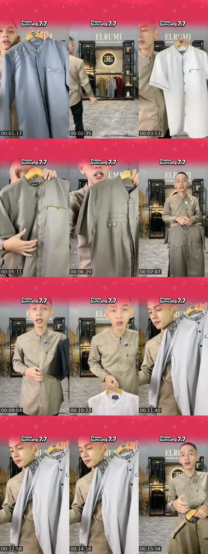 TikTok live: Promo baju koko pria by @elrumi_apparel_official