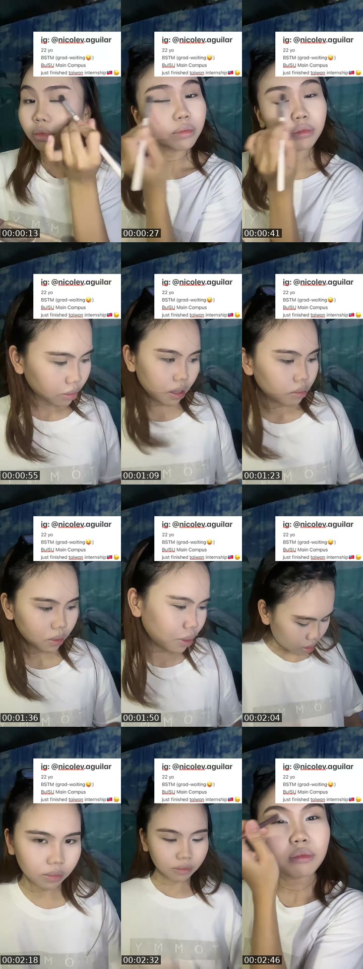TikTok live: pre-shower makeup😝 by @nicolev.aguilar