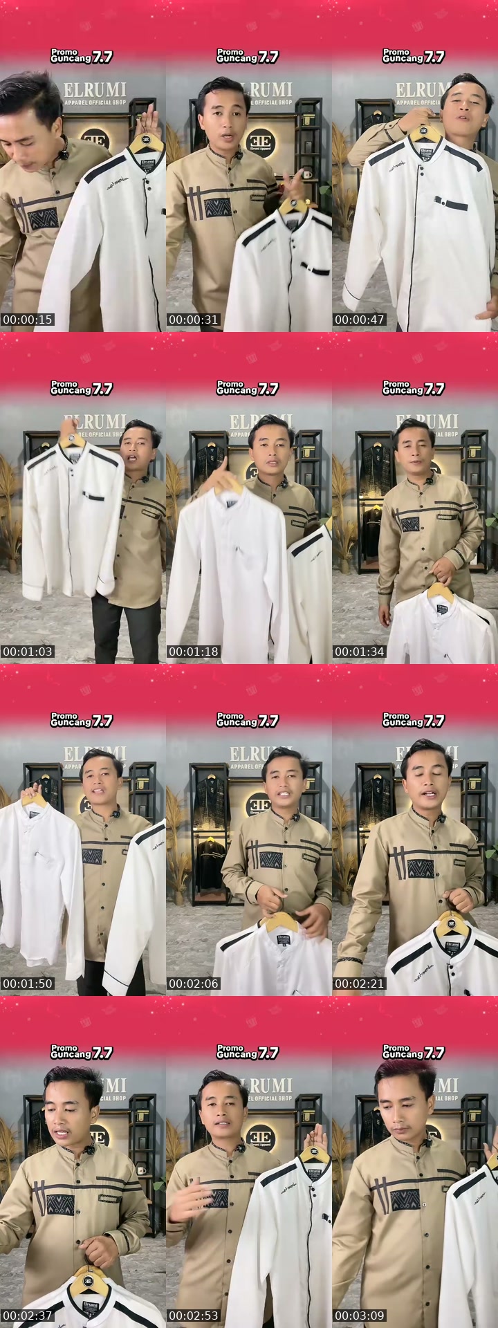 TikTok live: Promo baju koko pria by @elrumi_apparel_official