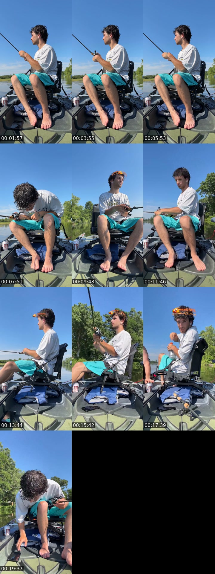 TikTok live: Biker try’s fishing? by @pineyripper