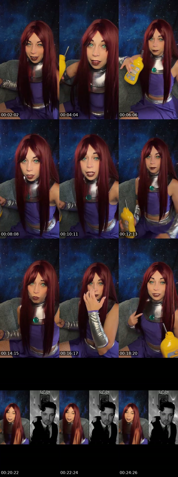 TikTok live: Starfire #teentitans by @foxyr0xxy