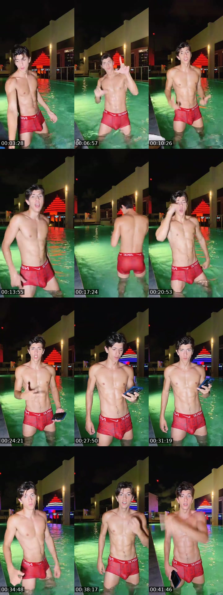TikTok live: Pool Party 🥵💪 by @carterjacksin