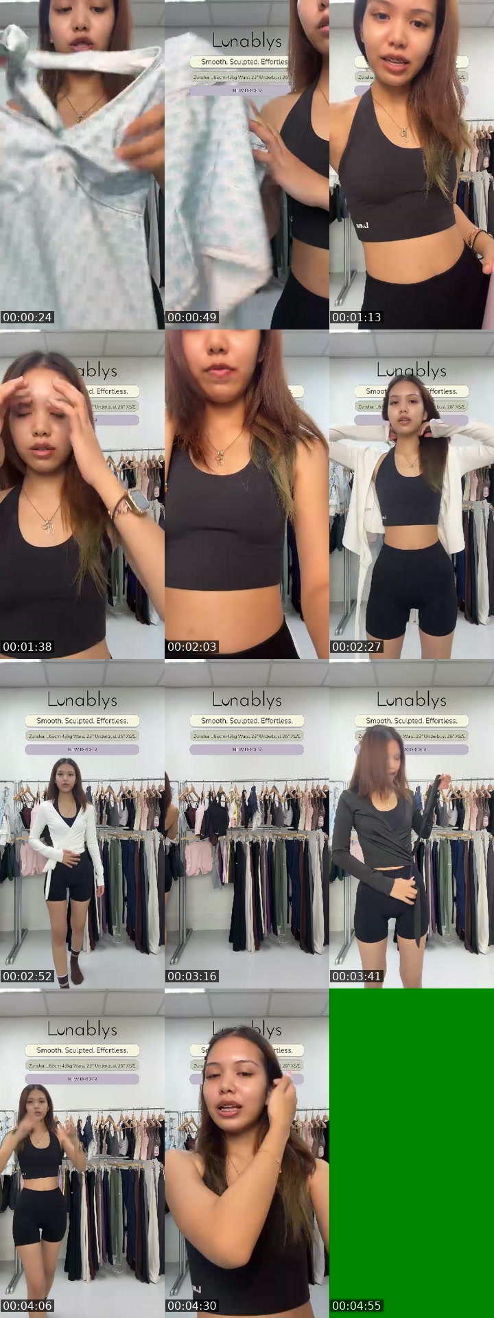 TikTok live: Activewear and clearance items by @lunablys