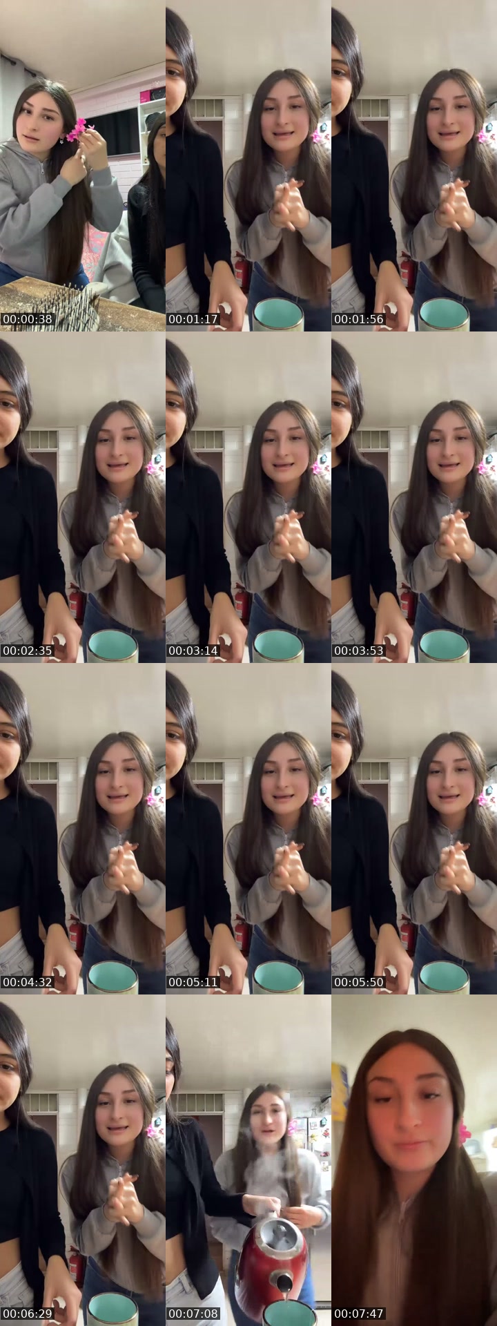 TikTok live: grwm by @isidorapaz01_
