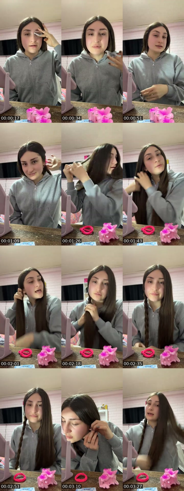 TikTok live: grwm by @isidorapaz01_