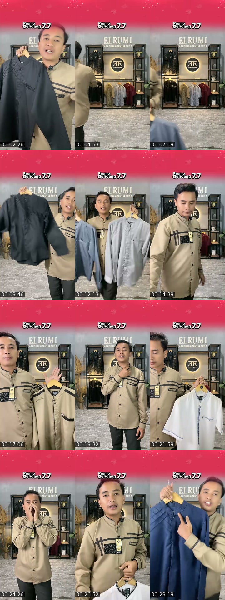 TikTok live: Promo baju koko pria by @elrumi_apparel_official