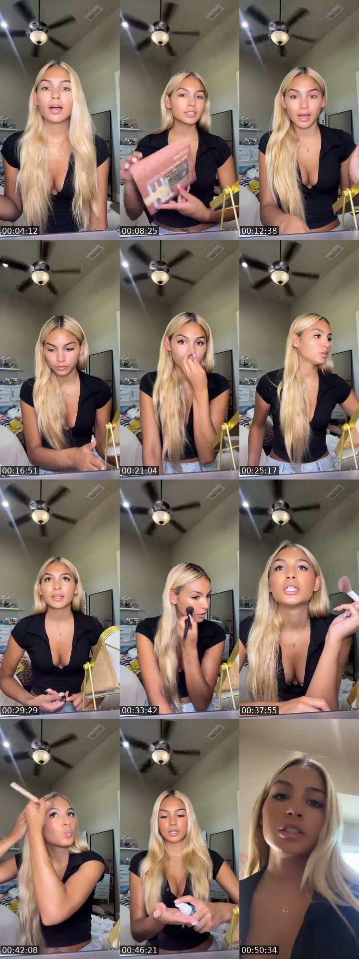 United States TikTok live: doing my makeup by @aalexia.jade