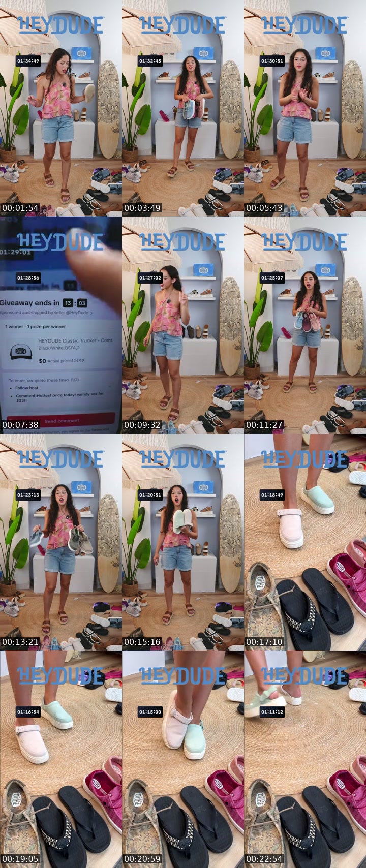 TikTok live: Crazy July Deals by @heydudeshop_us