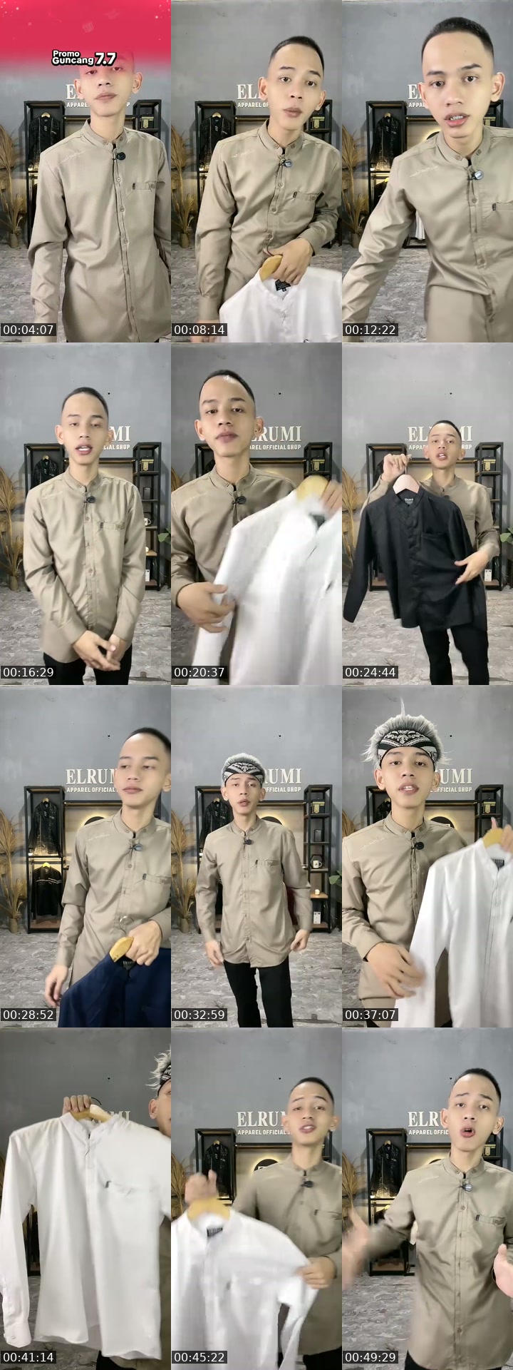 TikTok live: Promo baju koko pria by @elrumi_apparel_official