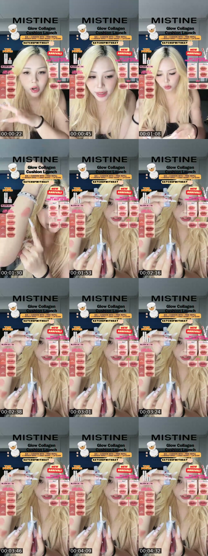 TikTok live: MISTINE by @xktrine