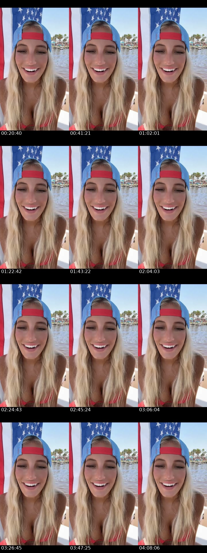 TikTok live: Hannah 🍌’s live - 4th of July 🇺🇸 by @hannahkotickk