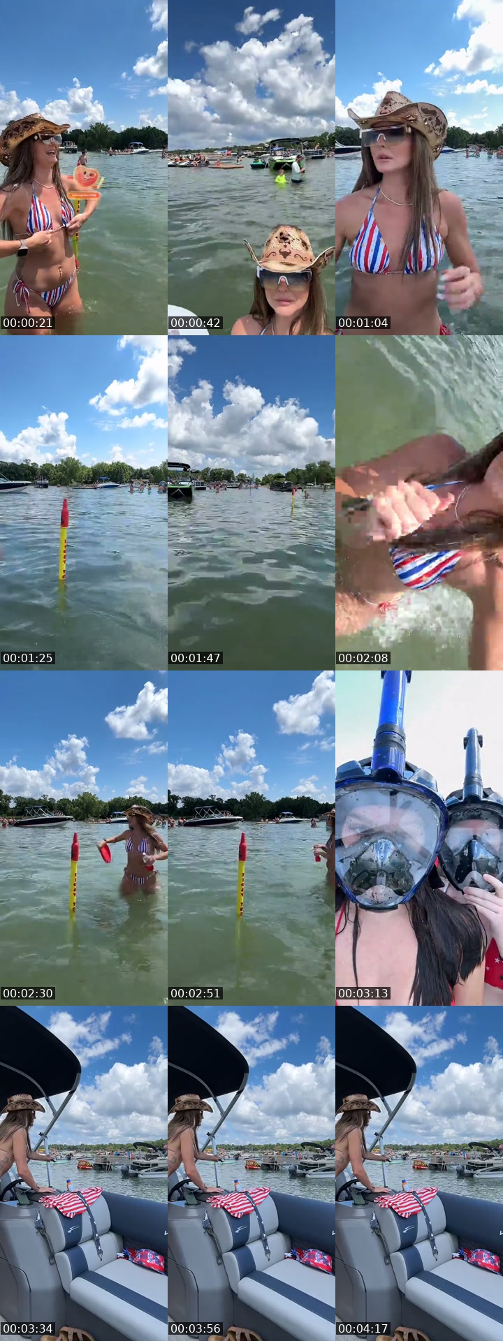 TikTok live: Party at the lake by @kayla_gymgirlie