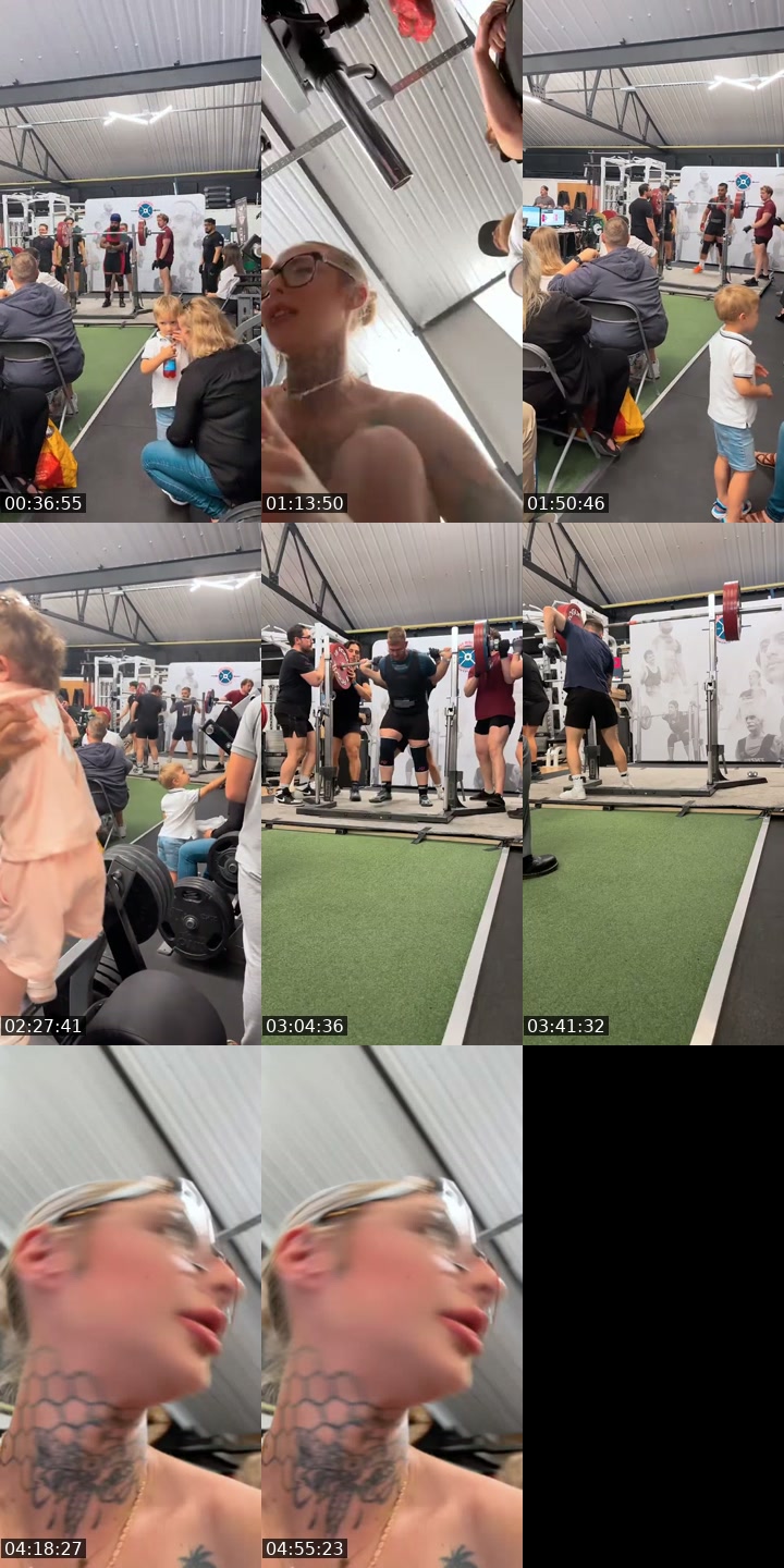 TikTok live: Brothers powerlifting comp 💪 by @tegan.1997