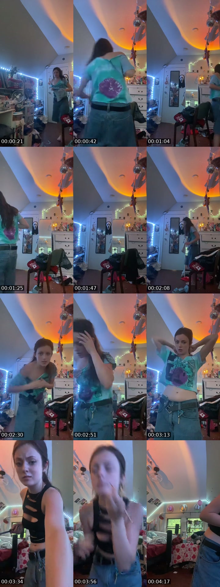 TikTok live: Grwm and also cleaning 😛 by @abbeybabyxoxo